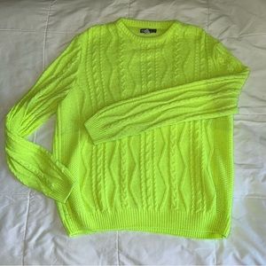 Asos neon knit sweater